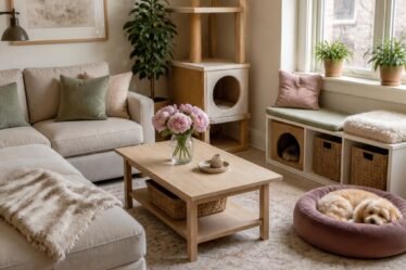 Beautiful pet-friendly small apartment living room